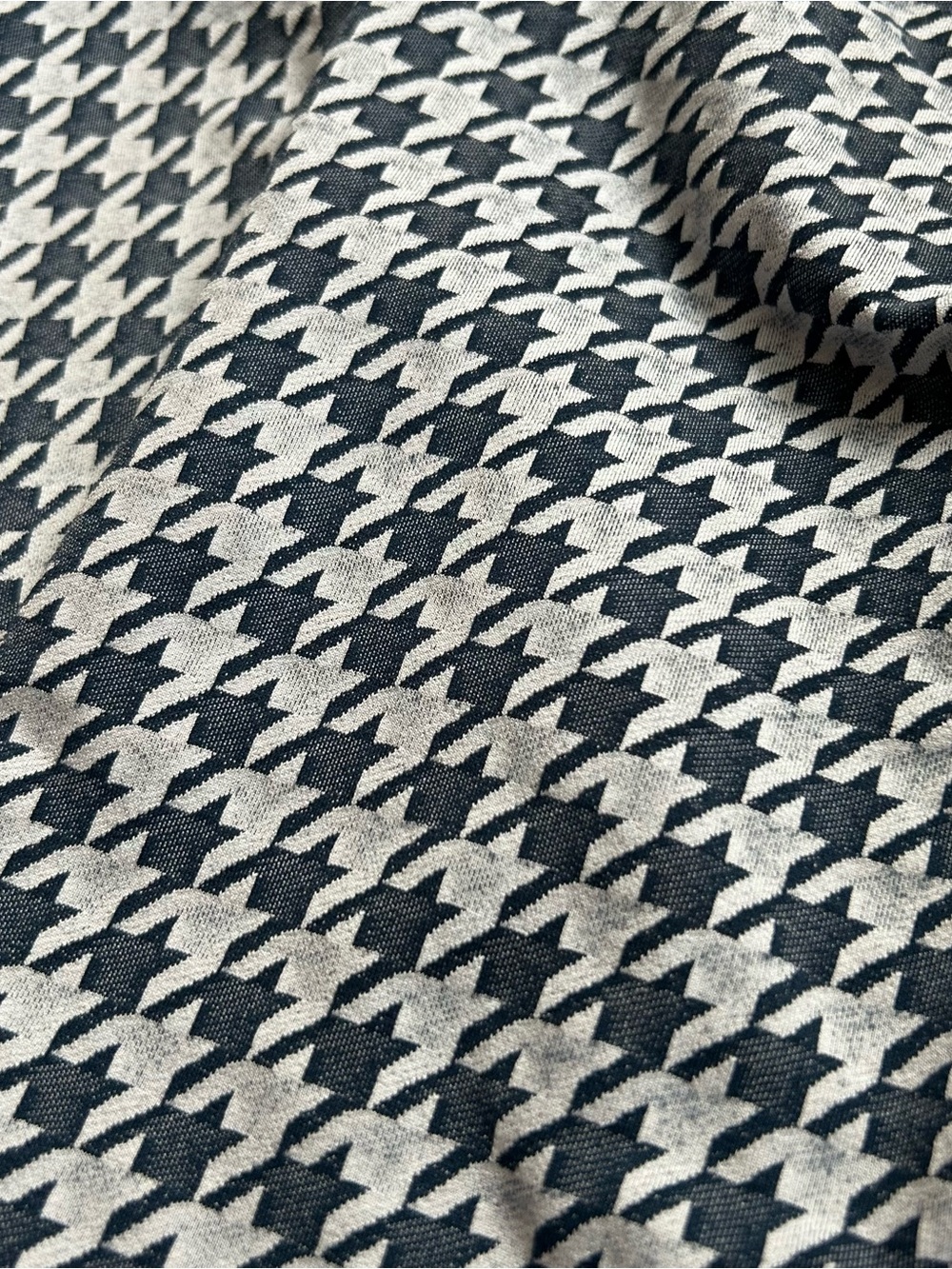 Carbon38 Houndstooth Jacquard 7/8 Active Leggings - French Navy & White - Picture 6 of 9